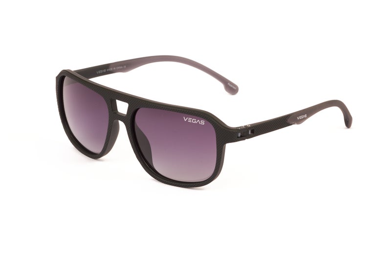 VEGAS Full Rim Rectangular Men Grey  Sunglasses V3009 C2 - Image 1